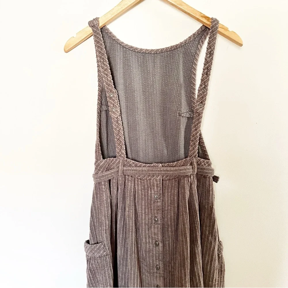 Free People The Other Side Corduroy Midi Dress